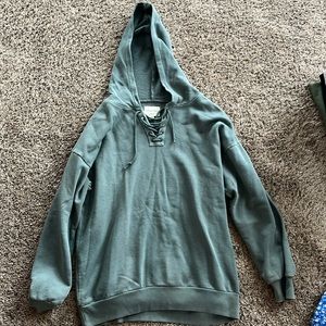 Oversized hooded sweatshirt